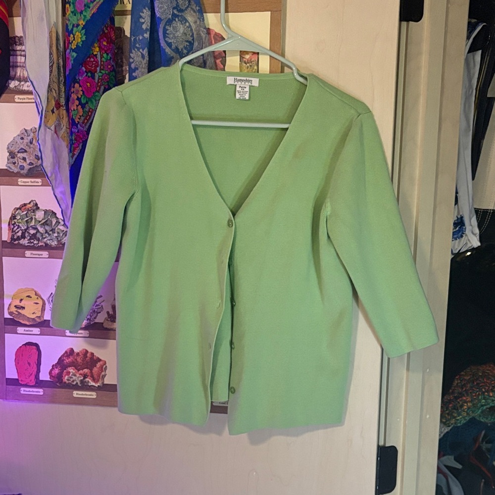 Green Women's Cardigan